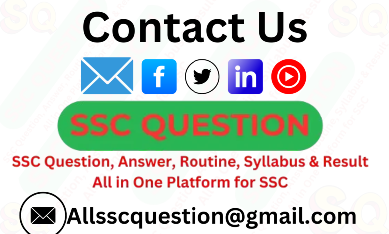 Contact us sscquestion.com
