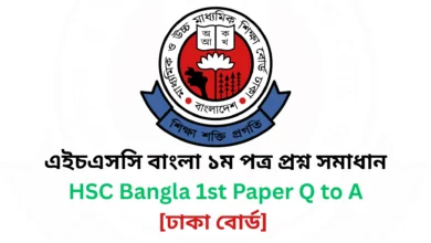 Dhaka Board 2025 HSC Bangla 1st Paper Question & Answer