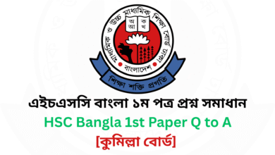 HSC Bangla 1st Paper Comilla Board MCQ Question & Answer 2025
